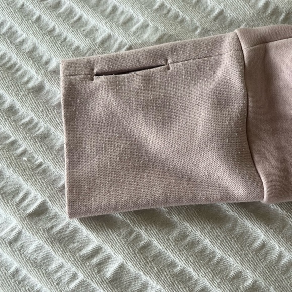 Fabletics Zaylee Funnel Mock Neck Long Sleeve Tunic Pullover Sweater Blush Pink - Picture 2 of 9